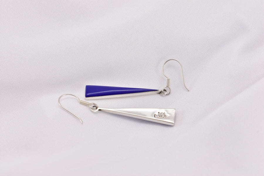 Blue Hanging Earrings | Dangle Earrings | Sterling Silver Earrings