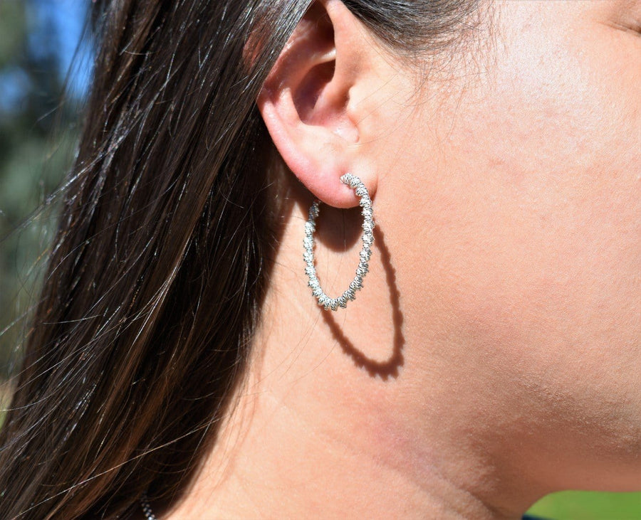 Hoop earrings | Sterling Silver Earrings