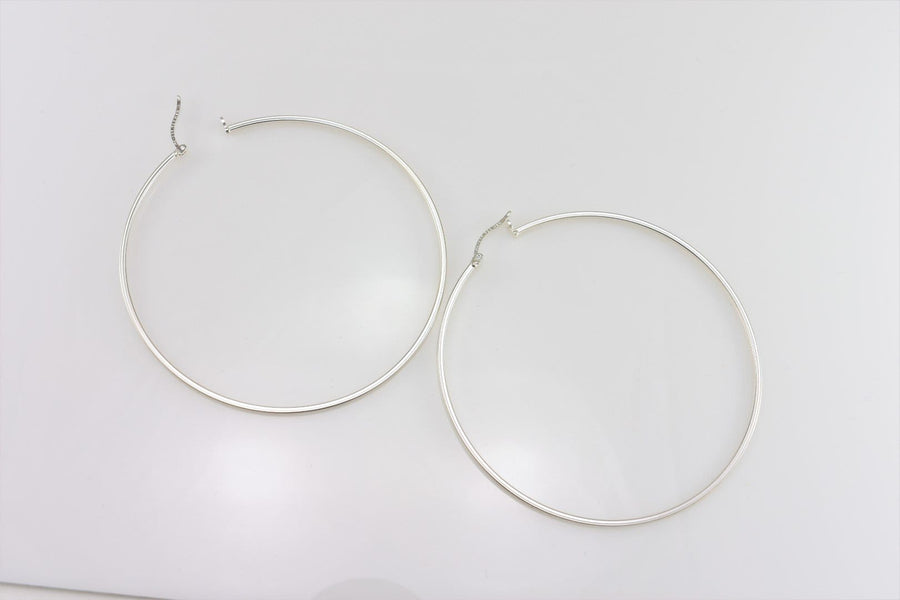 Silver Hoop Earrings | Sterling Silver Earrings